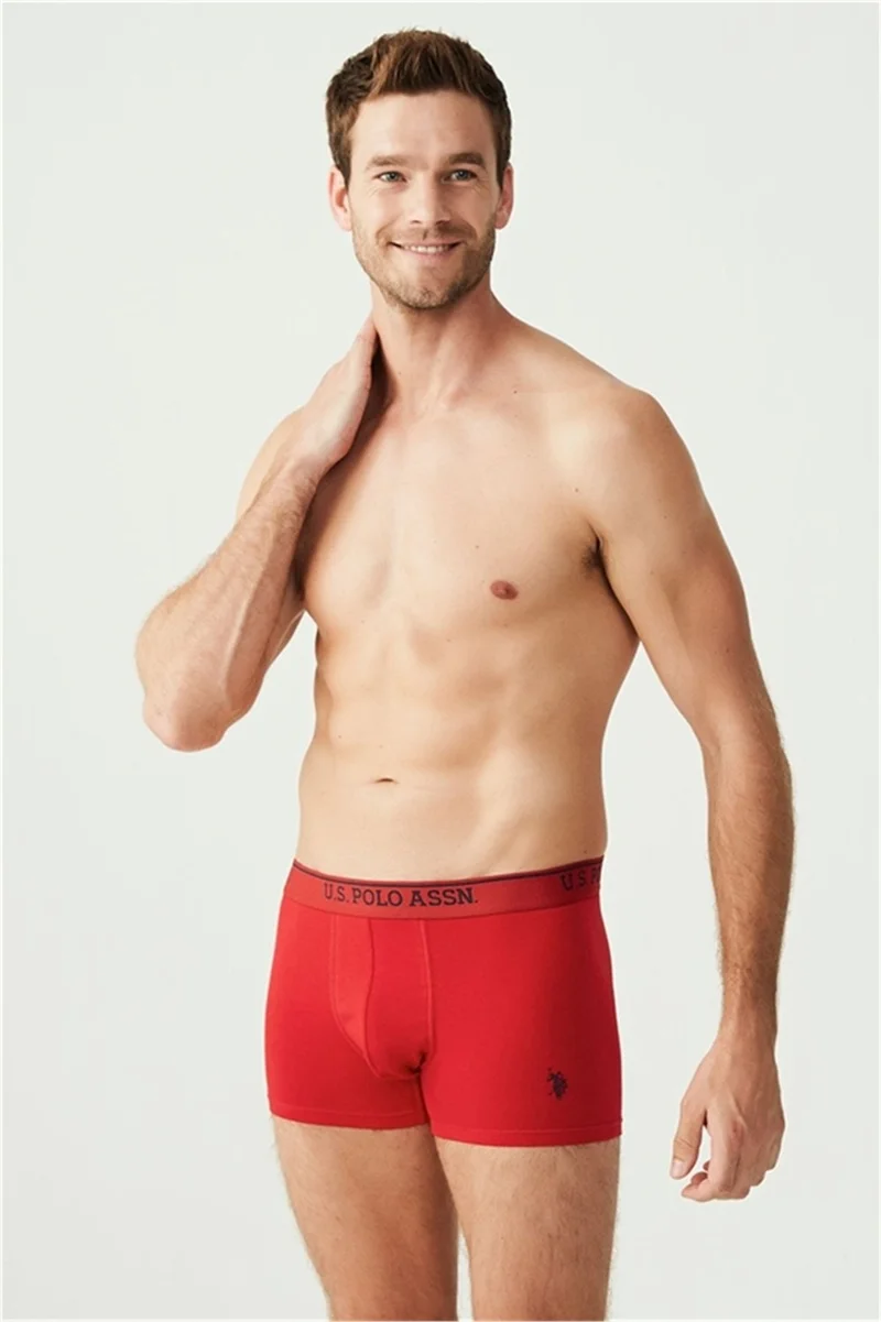 U.S. Polo Assn. BASE. Polo Assn. 80097 Men's 3-pack Boxer - Red&dark blue&white