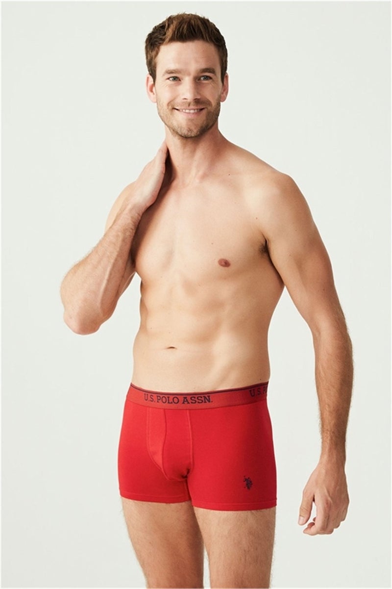 U.S. Polo Assn. BASE. Polo Assn. 80097 Men's 3-pack Boxer - Red&dark blue&white  - Image 3