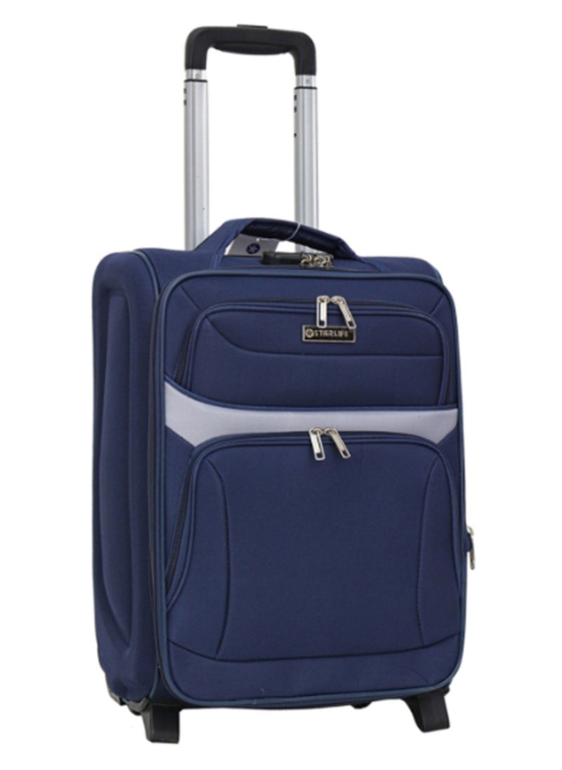 STARLIFE Single Softside Spinner 2 Wheels Fabric Cabin Trolley Luggage With Number Lock 20 Inches 