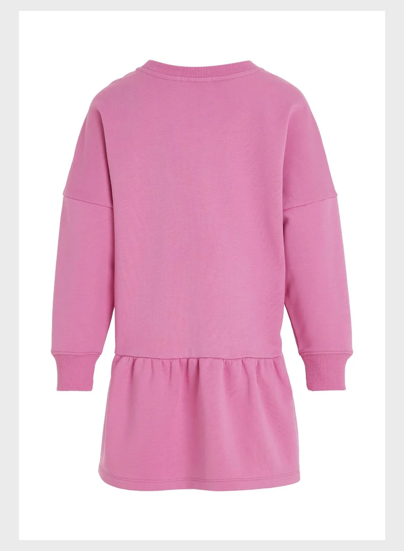 Calvin Klein Jeans Kids Logo Midi Dress
