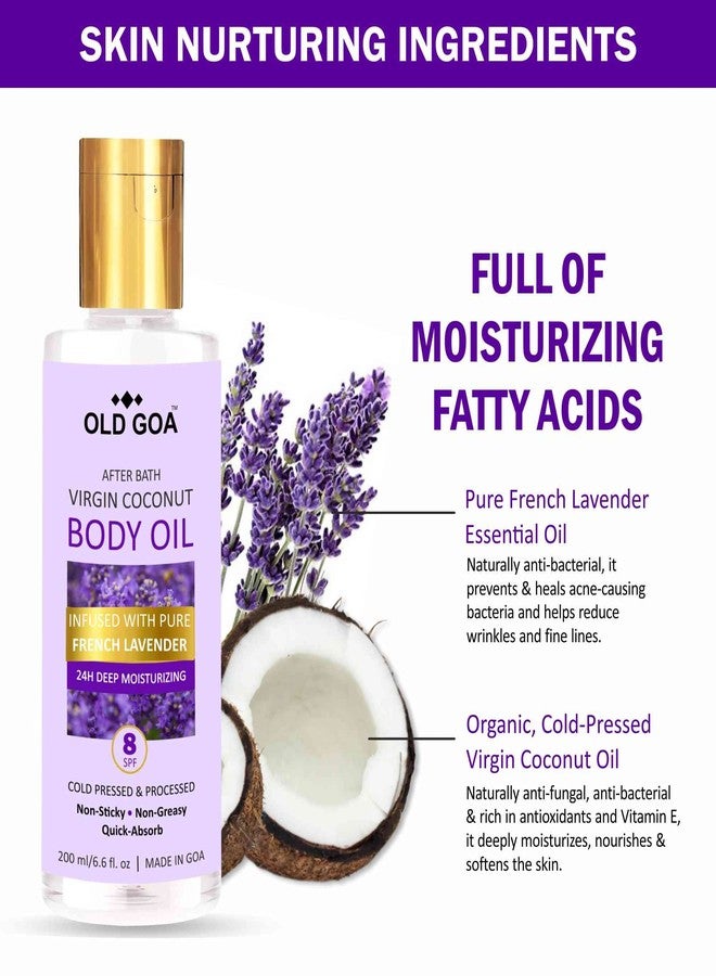 OLDGOA After Bath Body Oil For Women | Daily Use, Massage & Glowing Skin | For All Skin Types | For Men & Women | French Lavender | 50 ML - Image 3