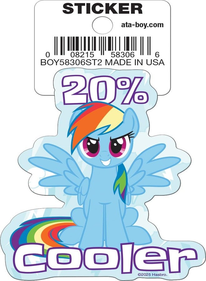 Ata-Boy My Little Pony Friendship is Magic 20% Cooler 3" Die Cut Vinyl Sticker - Image 1