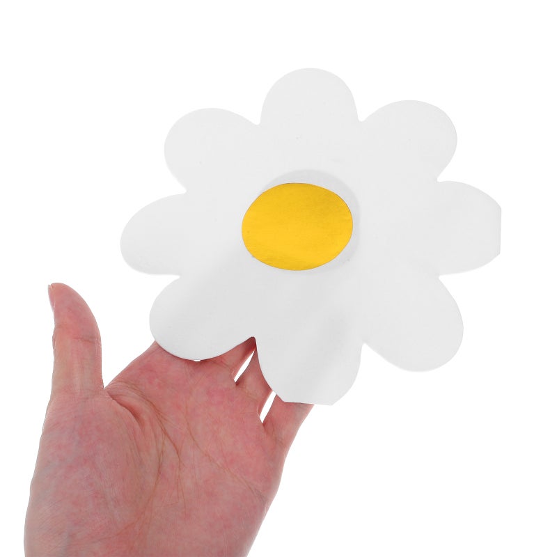 40 Sheets Daisy Paper Napkin For Birthday Party Wedding Decorative Floral Napkins For Tableware Flower Shape Party Supplies For Garden Gatherings - Image 5