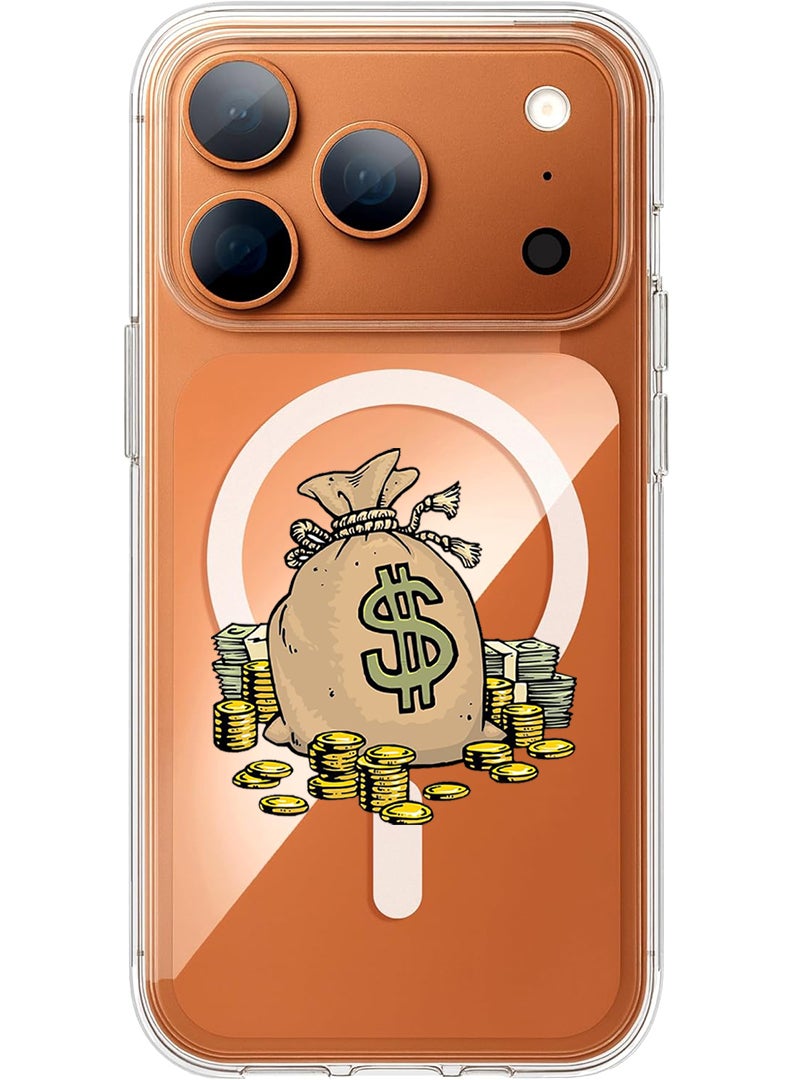 Theodor Magnetic Case for Apple iPhone 17 Pro Max Compatible with MagSafe Wireless Charging, Shockproof Phone Bumper Cover - Dont be afraid to fail afraid not to try black - Image 1