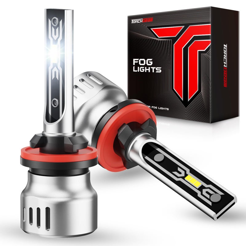 Torchbeam 880 LED Fog Light Bulbs or DRL 12000LM 6500K Cool White 11Mini Size 880885893899 LED Fog Lights 60000HRS Lifespan For Cars Trucksand SUVsPack of 2 - Image 2