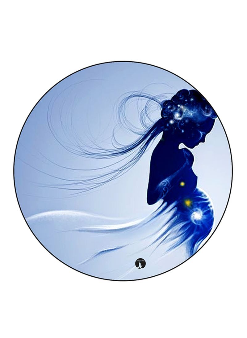 RKN Woman Printed Fridge Magnet Round  Multicolour - Image 1