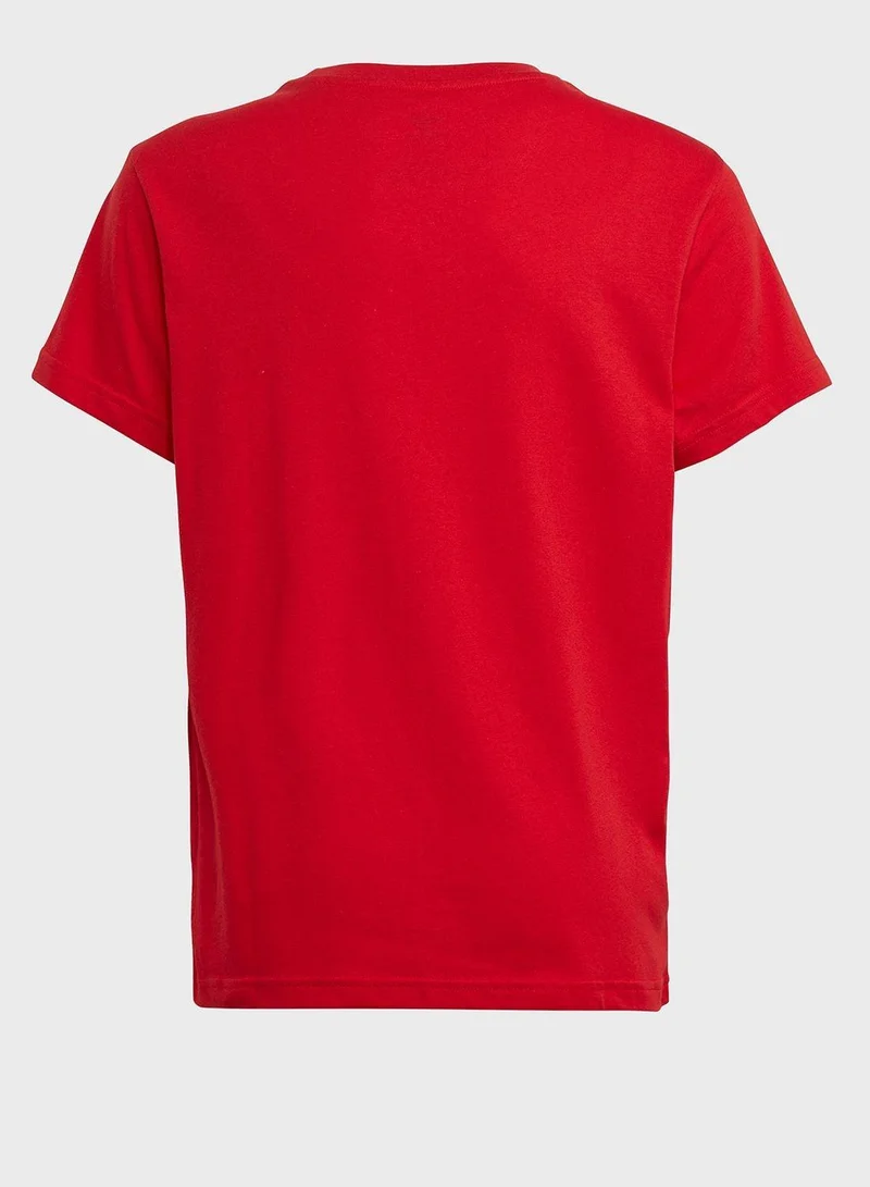 Adidas TREFOIL TEE Red Originals Kids T-SHIRTS