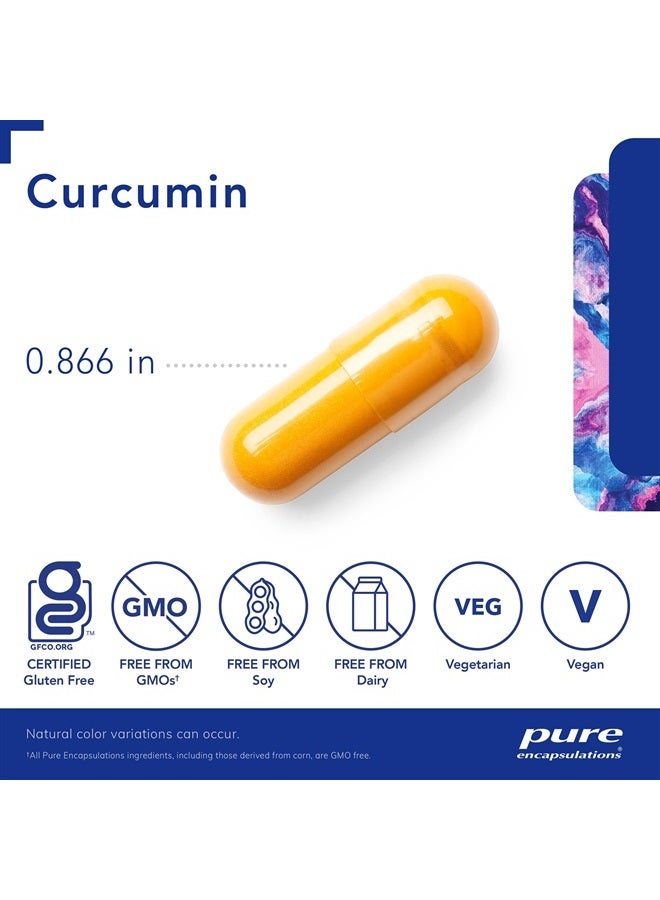Pure Encapsulations الكركمين - 500 ملغ - يدعم صحة المفاصل والكبد - كبسولة الكركم الطويل - غير معدلة وراثيًا ونباتية - 60 كبسولة - Image 3