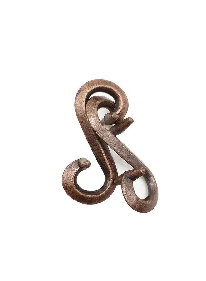 8 قطع من مجموعة أقفال لوبان المصنوعة من سبائك الزنك، لعبة ألغاز ثلاثية الأبعاد معدنية صينية تقليدية - Image 4