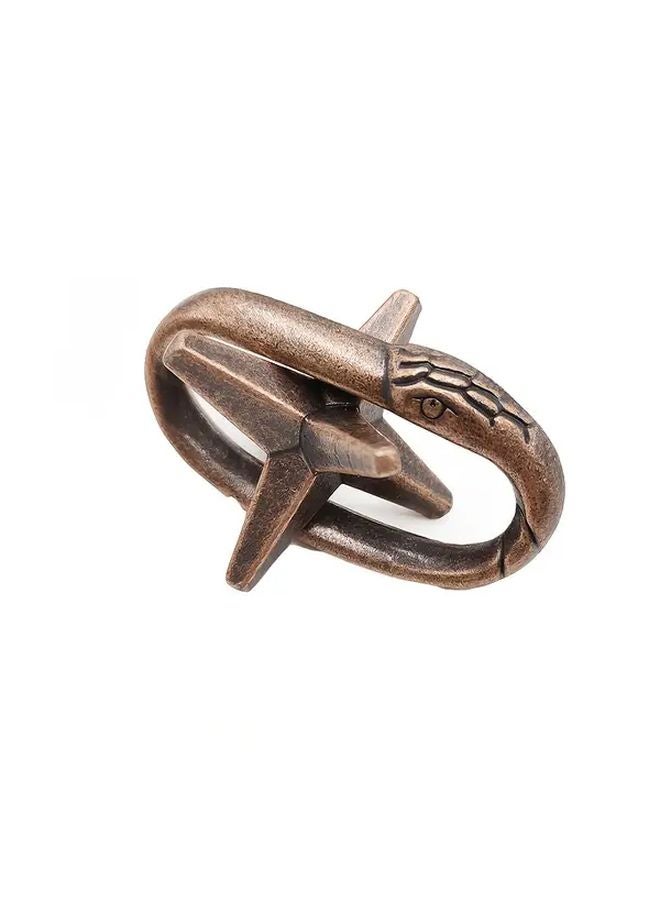 8 قطع من مجموعة أقفال لوبان المصنوعة من سبائك الزنك، لعبة ألغاز ثلاثية الأبعاد معدنية صينية تقليدية - Image 5