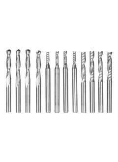NIBEMINENT 12-Piece Shank CNC Router Bits Silver  - Image 1
