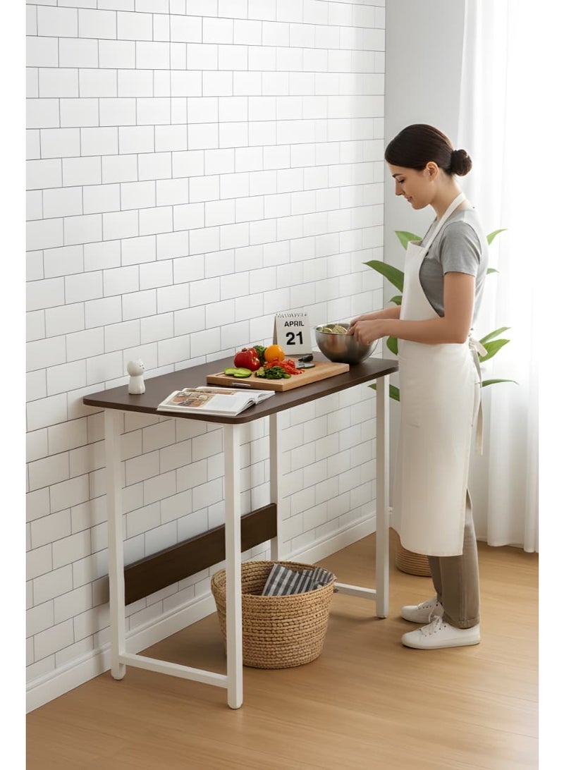 NZONE STORE Versatile side table with a modern design – durable wooden top with a sturdy metal frame - Image 3