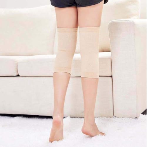 JUMISEE (One Pair) Cotton Knee Sleeves for Knee Support, Circulation Improvement & Pain Relief,Sport Compression for Running, Pain Management, Arthritis Pain Women Men - Image 3