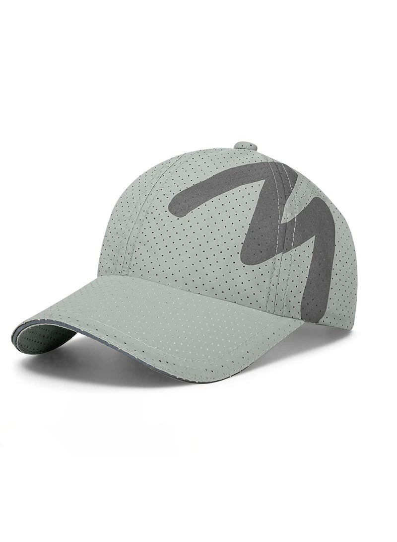 SYOSI Baseball Cap Mens - Running Cap Quick Dry Sports Cap Mesh Reflective Brim Breathable Sun Hat Unisex Lightweight Adjustable Summer Hats for Outdoor - Image 1