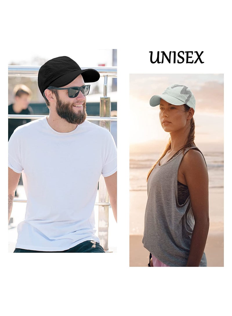 SYOSI Baseball Cap Mens - Running Cap Quick Dry Sports Cap Mesh Reflective Brim Breathable Sun Hat Unisex Lightweight Adjustable Summer Hats for Outdoor - Image 5
