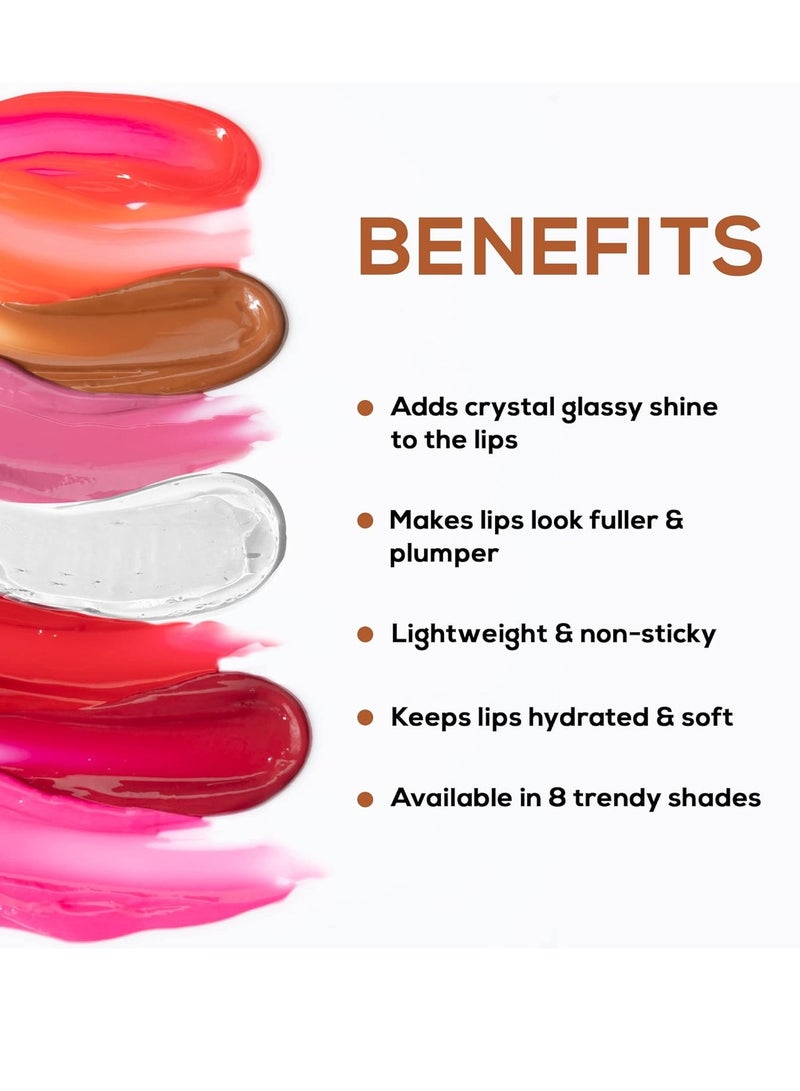 رينيه ملمع شفاه كريستال من رينيه، عقيق، 8 مل، مظهر ممتلئ - Image 2