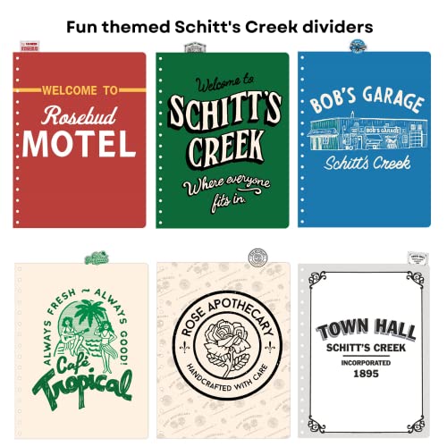 Innovative Designs Schitt’s Creek Tab Journal Notebook - Rose Apothecary, Spiral Bound, 144 Lined Pages, 8 x 7 inches - Image 4