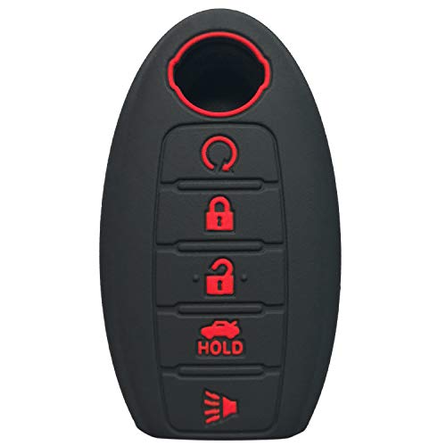 Coolbestda 2Pcs Rubbber 5 Buttons Smart Key Fob Cover Case Skin Glove for 2018 2019 2020 2021 Nissan Armada Rogue Maxima Altima Sedan Pathfinder - Image 5