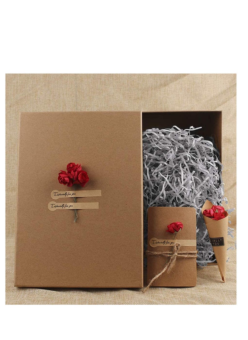 MARKQ Crinkle Cut Shredded Paper Filler for Gift Wrapping Hamper/Basket Filling, Packing Supplies (Grey)  - Image 5