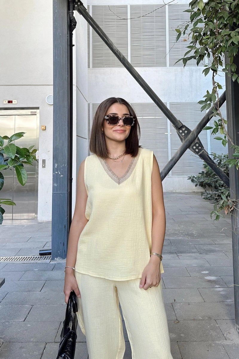 Weshaya Blouse Women Yellow - Image 3