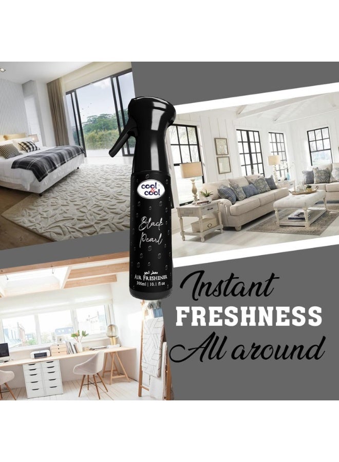 Cool & Cool Black Pearl Air Freshener | Long Lasting Fragrance, Eliminates Bad Odour, 300ml - Image 5