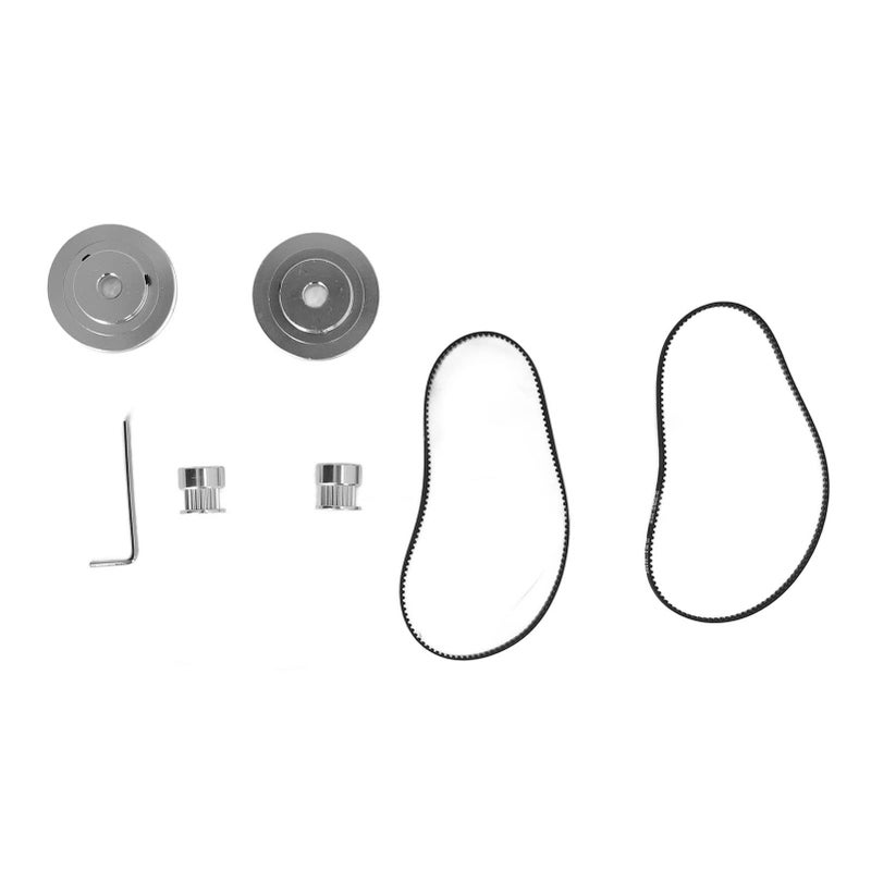 High Performance Aluminum Timing Pulley Set With 280mm Belt For 3D Printer Milling Machine 20t 5mm 60t 8mm - Image 4