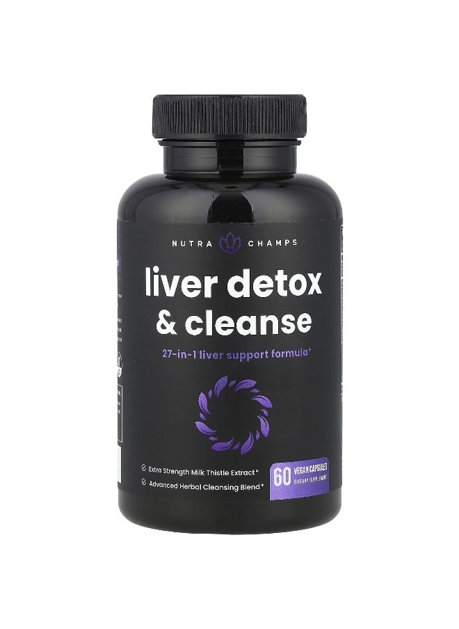 NutraChamps NutraChamps, Liver Detox & Cleanse, 60 Vegan Capsules  - Image 1
