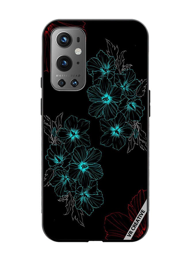 VR CREATIVE Protective Case Cover For OnePlus 9 Pro Flower Design Multicolour - Image 1