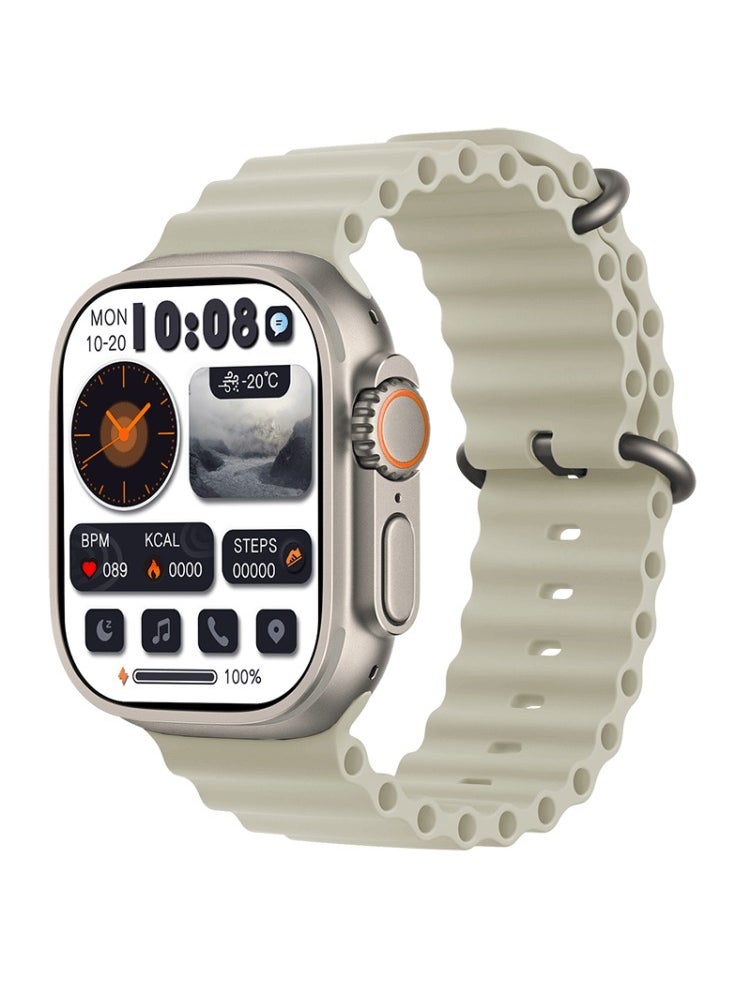 HK - HK 9 Ultra 2 Smart Watch With Wireless Charging Super AMOLED Display AI Chat GPT Playback Music For iOS & Android - Image 1
