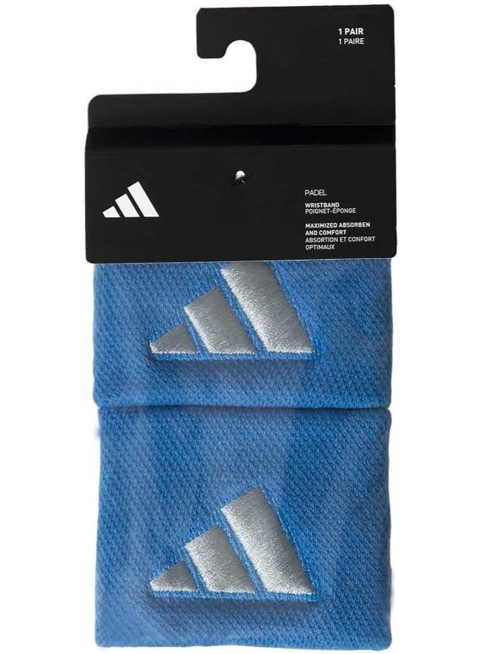 Adidas Small Wristband – Blue/Grey, Lightweight Sweat Absorbing Sport Band - Image 3