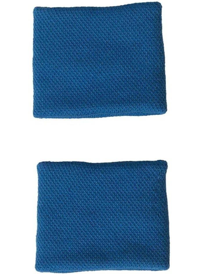 Adidas Small Wristband – Blue/Grey, Lightweight Sweat Absorbing Sport Band - Image 4