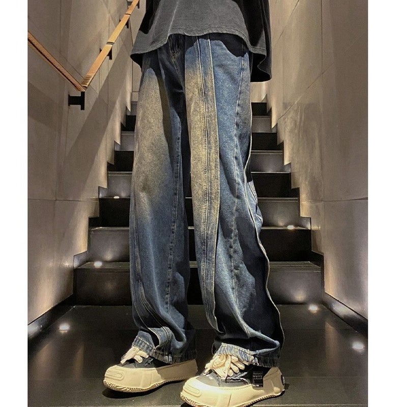 Unisex Classic Denim Jeans Loose Fit Daily Outdoor Wear - Image 5