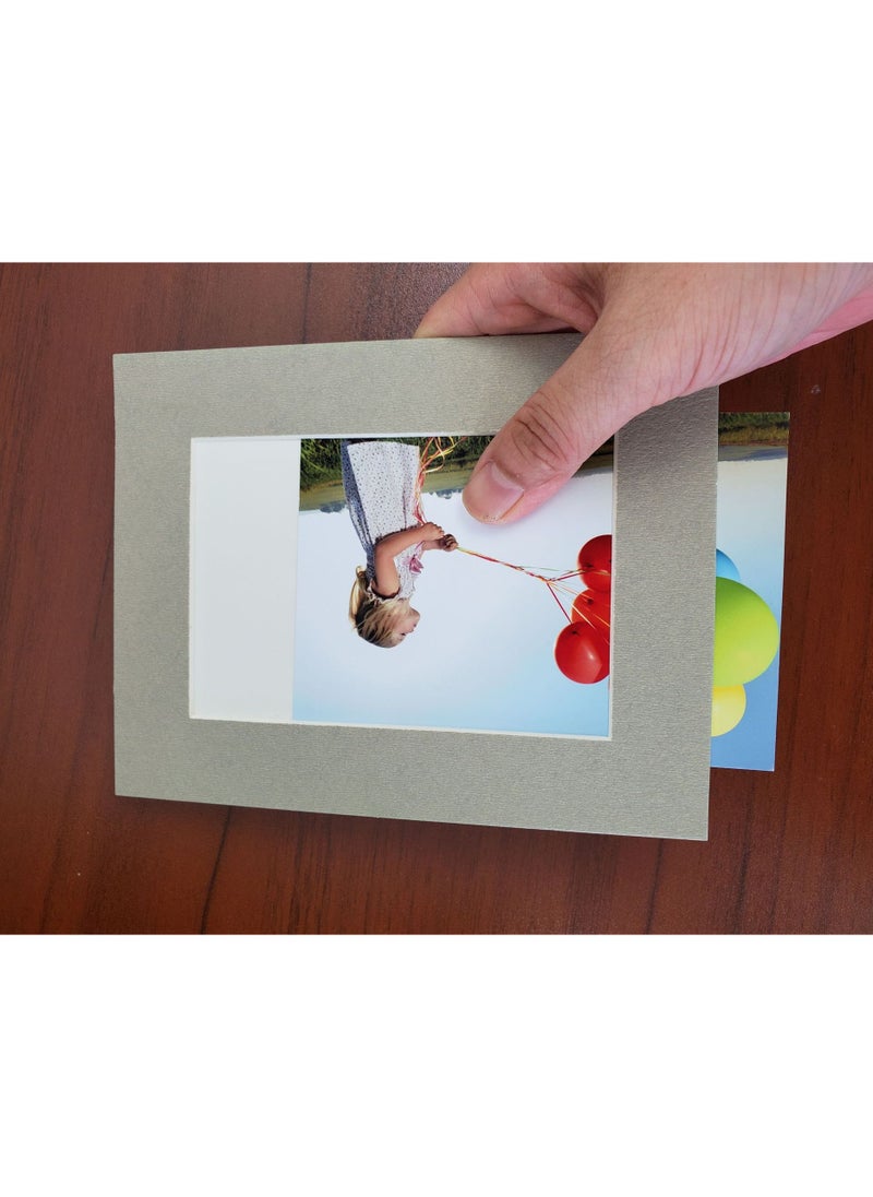 Rubik - Cardboard Photo Frame 10 Pack with Self Adhesive Tape Wall Decorative Picture Album (3.5 x 5 inch) Multicolor - Image 1