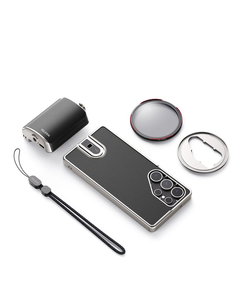 TELESIN Fun Shot Mastergrip Phone Camera Grip Photography Kit Grip Phone Case 67mm CPL Filter Lens for Samsung Galaxy S25 Ultra Comfort Ergonomic Professional Master Handle Holder - Image 2