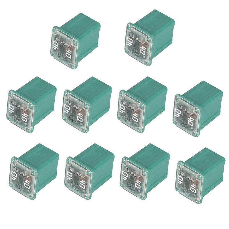 FiveEyes 40 Amp Jcase Fuse FMX-40 Low Profile Fuse Female Maxi Fuse Mini Automotive Box Shaped Fuses (10 Pack) - Image 1