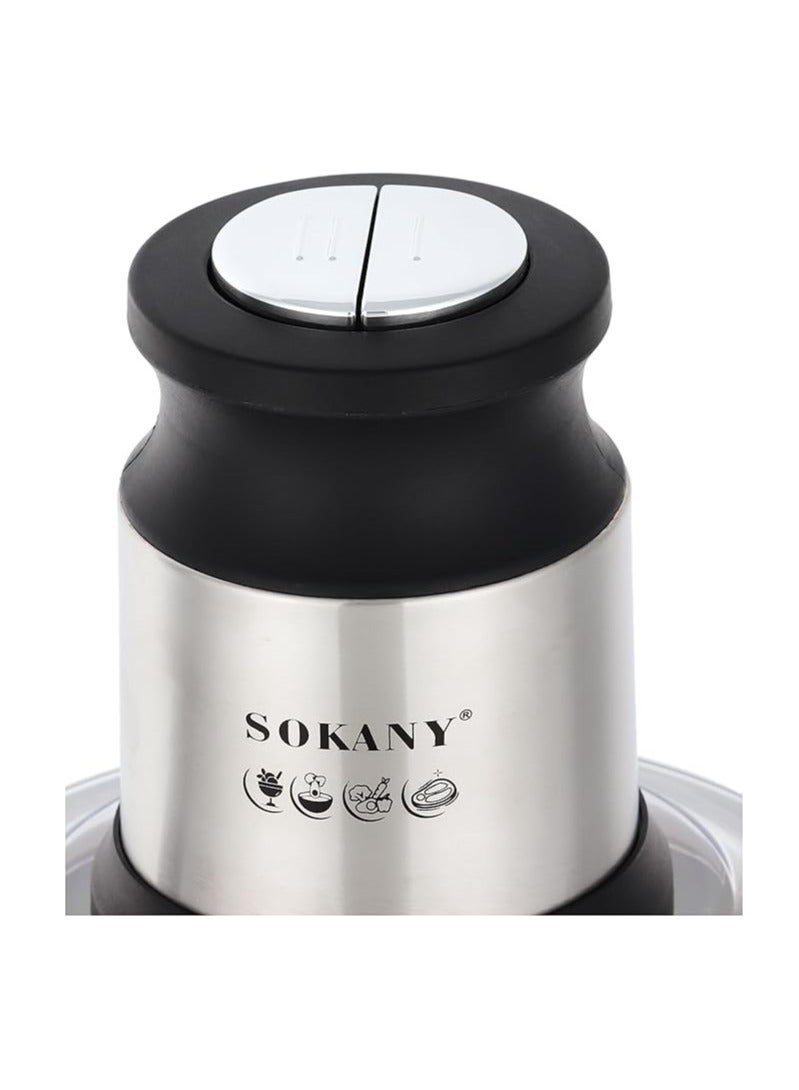سوكاني مفرمة 800 واط سعة 3 لتر SK-7027N - فضي - Image 2
