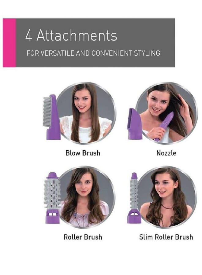 PROMASS 4-In-1 New Electric Hair Dryer Styler Blow Brush - Image 2