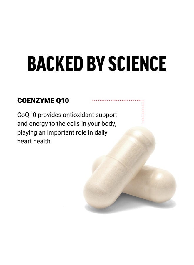 FORCE FACTOR CoQ10 100mg, Coenzyme Q10 Heart Health Supplement with Enhanced Absorption, Premium Grade Coq 10, Vegan, Dairy Free, Gluten Free, and Non-GMO, 60 Vegetable Capsules - Image 3