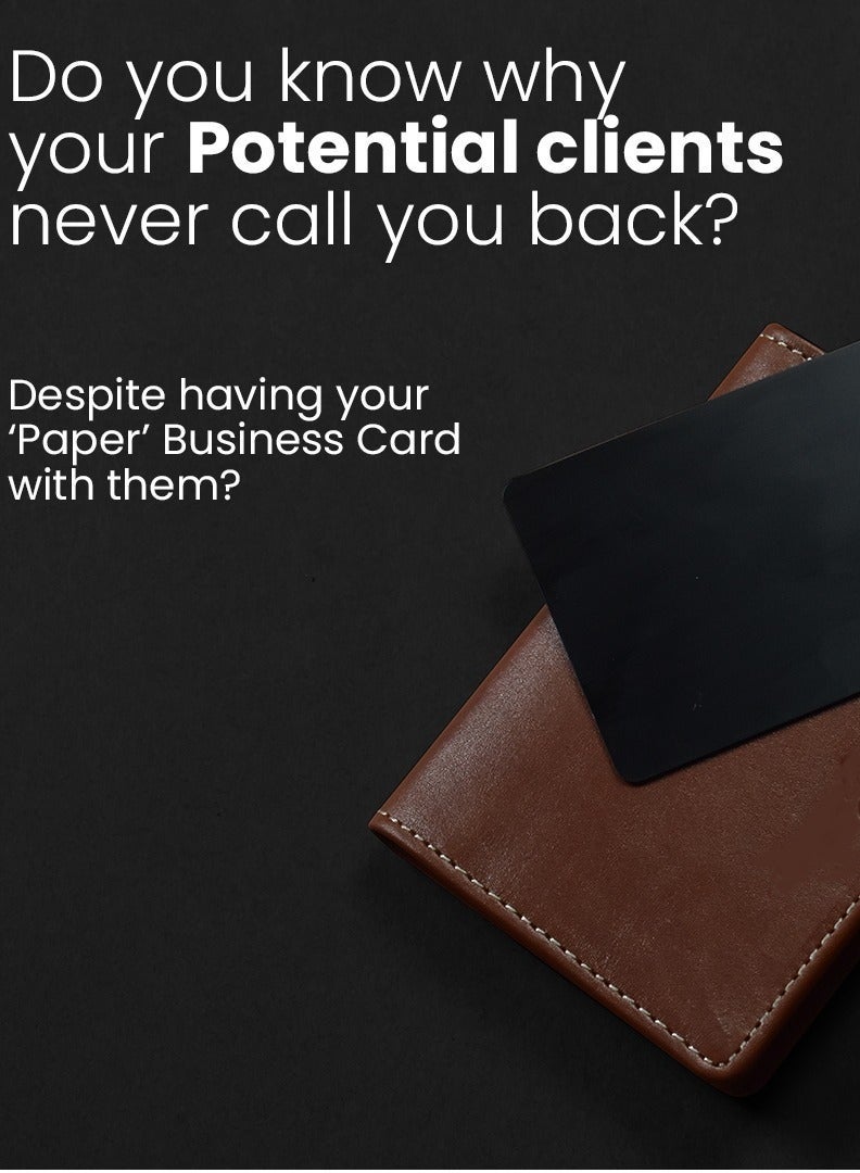 بطاقة عمل ذكية بتقنية النقر NFC – بطاقة مشاركة رقمية للمعلومات الشخصية والمهنية، بطاقات NFC فارغة قابلة للبرمجة للمستلزمات المكتبية، رواد الأعمال، وإكسسوارات العمل - Image 2