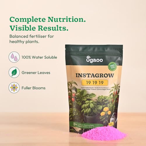 Ugaoo InstaGrow NPK 19:19:19 Fertilizer (500g) | Water-Soluble Plant Food for Growth, Flowering & Fruiting | Balanced NPK for Indoor & Outdoor Plants - Image 2