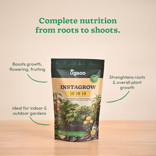 Ugaoo InstaGrow NPK 19:19:19 Fertilizer (500g) | Water-Soluble Plant Food for Growth, Flowering & Fruiting | Balanced NPK for Indoor & Outdoor Plants - Image 3