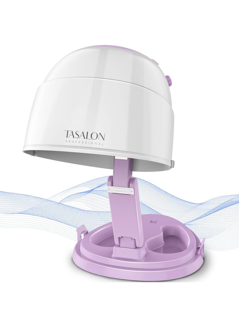TASALON - TASALON 1875W Ionic Hooded Hair Dryer Bonnet with 3 Heating Settings Professional Sit Under Hair Dryers for Women with Ceramic Technology Portable Hair Dryer with Hood Hooded Dryer for Home  Salon - Image 1