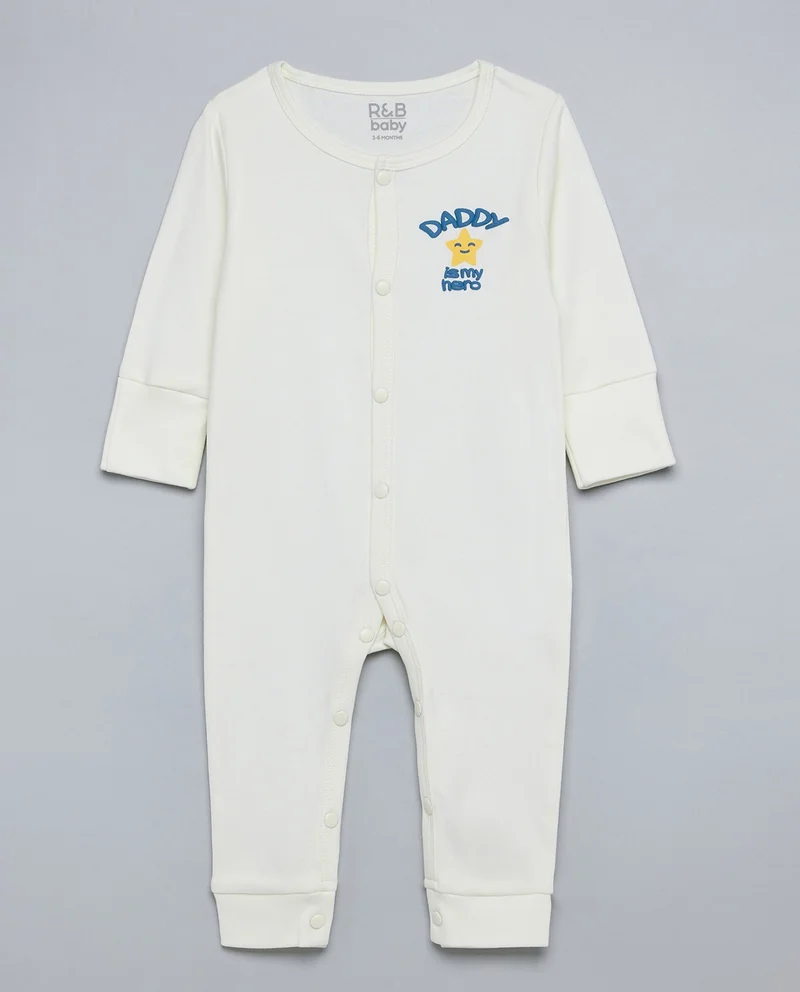 أر أند بي 2 Pack Printed Sleepsuits with Long Sleeves