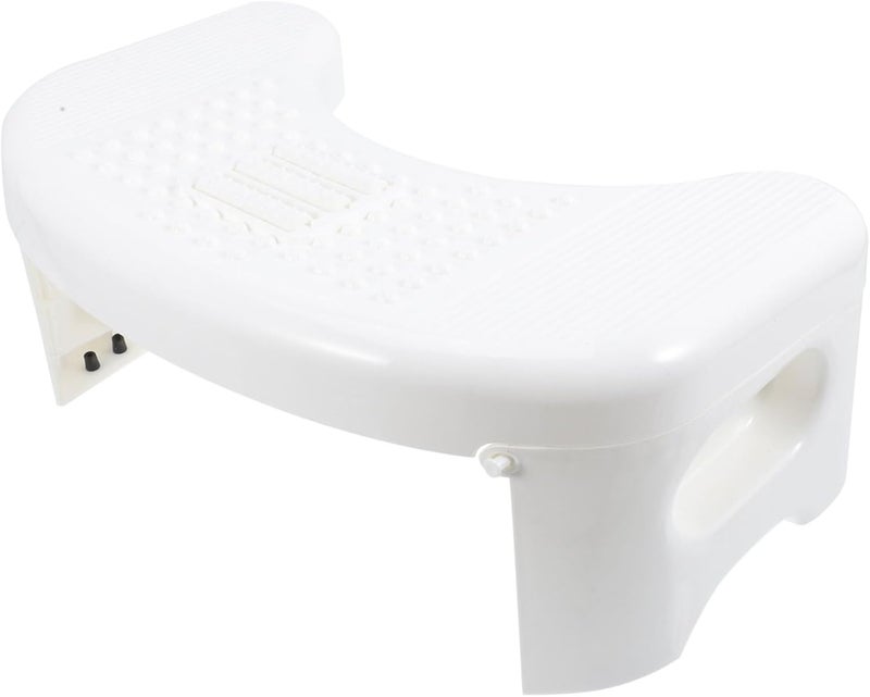 Foot Stool for Bathroom Non- Step Stool for Adults and Boys and Girls Compact Design for Easy Storage for Toilet Use and Potty Training