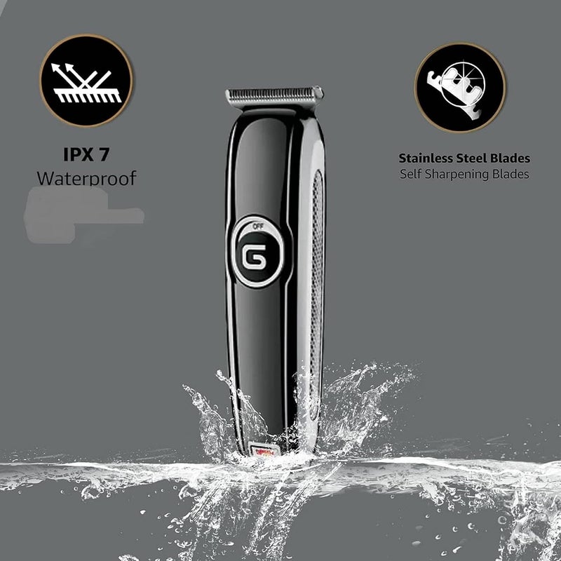 Concepta Trimmer Men Beard – Professional Rechargeable Hair Clipper & Beard Machine | All-in-One Grooming & Shaving | Corded & Cordless Use | Haircut & Face Trimmer for Men (Black) - Image 4
