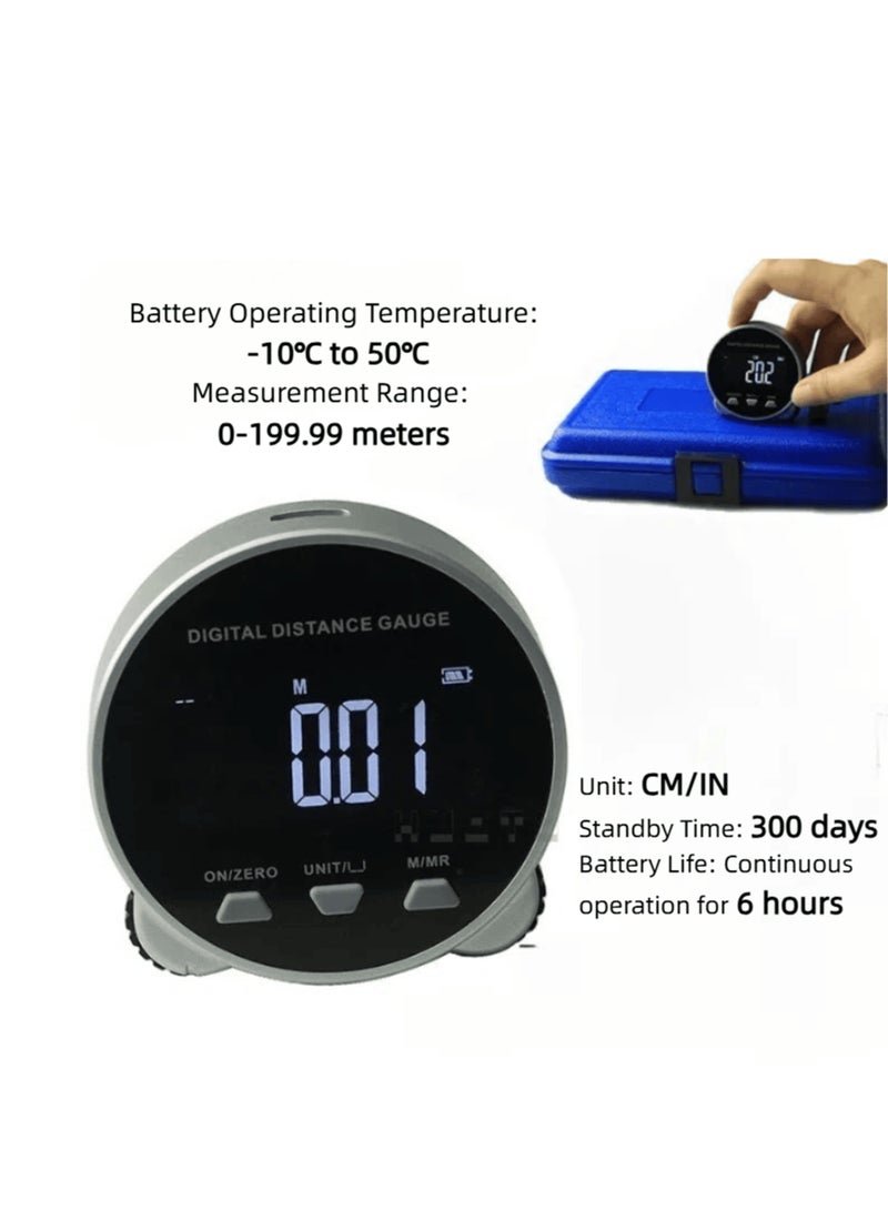 Generic Rechargeable Digital Tape Measure, High-Precision Electronic Ruler, Handheld Rolling Measuring Tool for Flat, Curved, and Odd-Shaped Objects, One-Person Operation, Compact & Portable  - Image 2