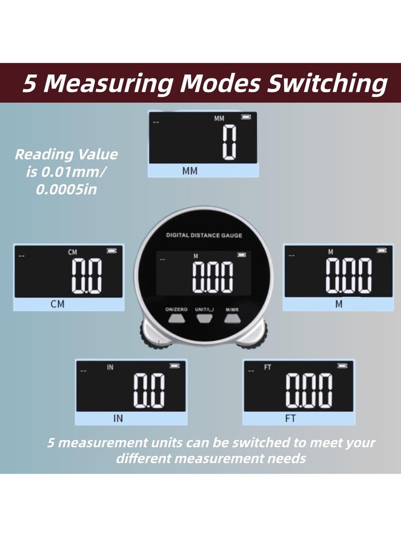Generic Rechargeable Digital Tape Measure, High-Precision Electronic Ruler, Handheld Rolling Measuring Tool for Flat, Curved, and Odd-Shaped Objects, One-Person Operation, Compact & Portable  - Image 5