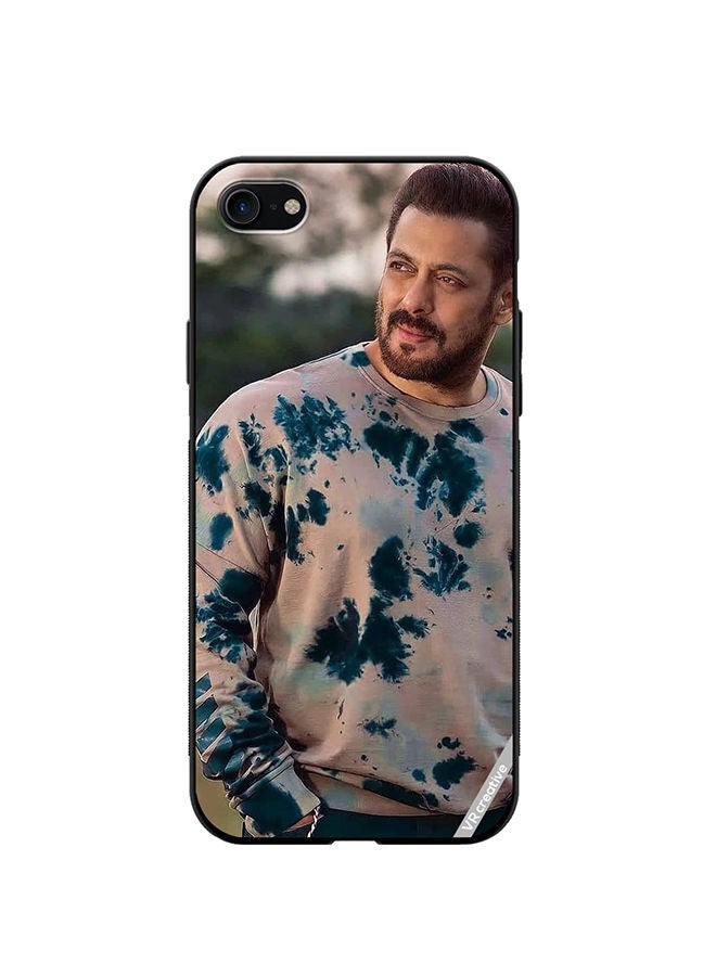 VR CREATIVE Protective Case Cover For Apple iPhone SE (2022) Bollywood Actor Salman Khan Design Multicolour - Image 1