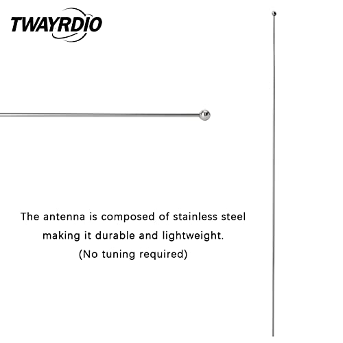 TWAYRDIO NMO Dual Band Antenna, 144MHz VHF and 430MHz UHF Two Way Antenna for Motorola Kenwood Icom Vertex Blackbox HYT Hytera Mobile Radios, Requires NMO Mount - Image 3
