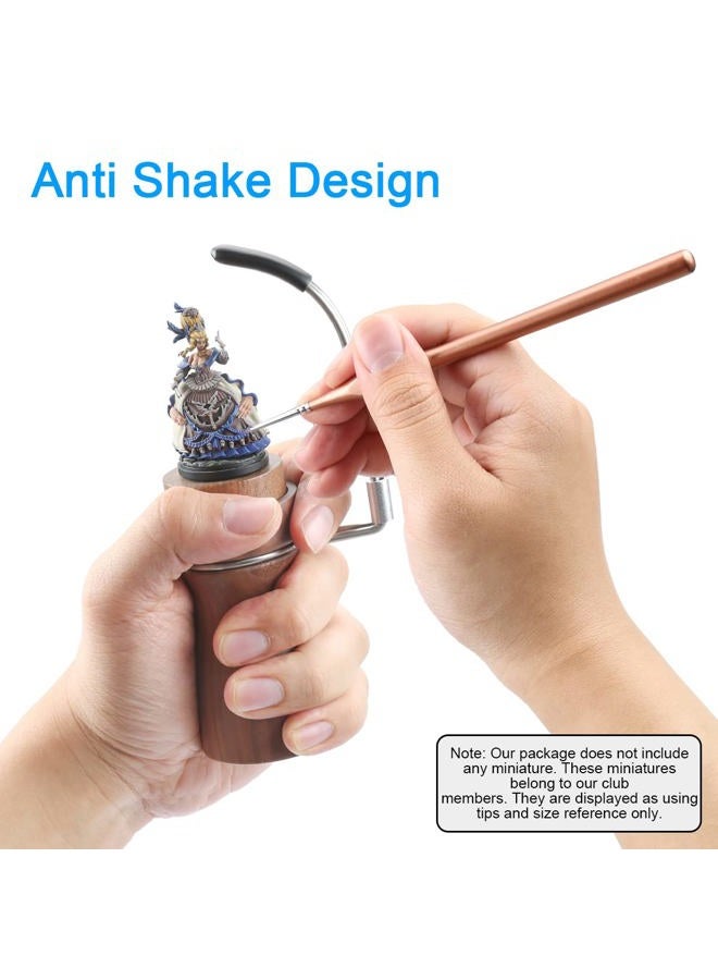 Jucoci Painting Handle for Miniautres Black Walnut Paint Handle Compatible with Warhammer, DND, Scale Model, Fantasy Figurines (Extend Version 03) - Image 4